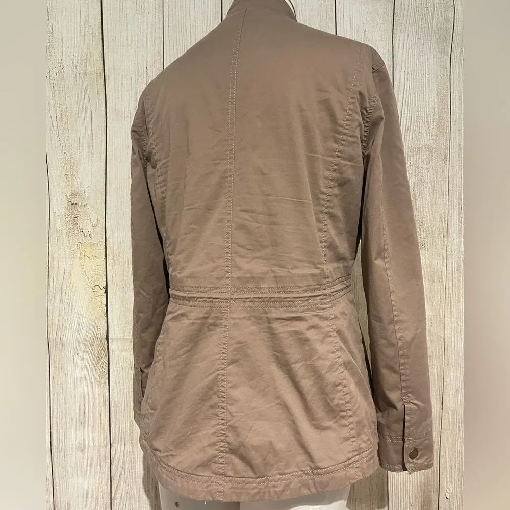 L.L.Bean womens khaki lined jacket Size S